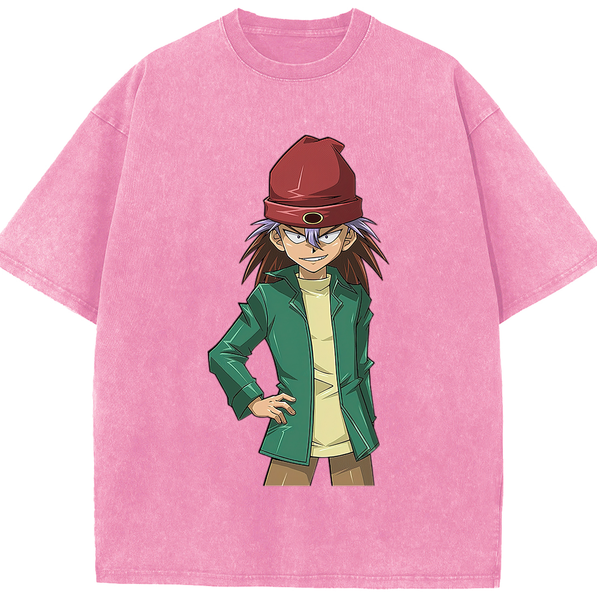 （画像用） 遊☆戯☆王 Yu-Gi-Oh! 綿100% ヴィンテージ風 半袖Tシャツ（フロントプリント）